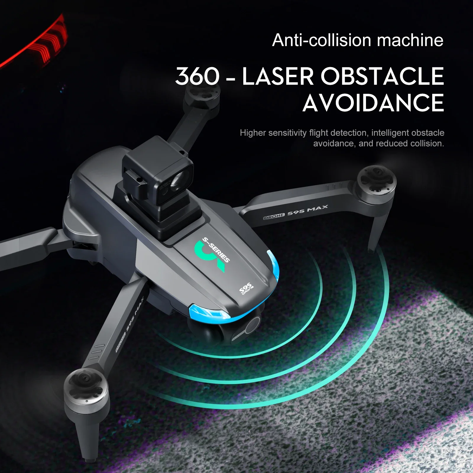 새로운 S9S MAX 미니 드론 4K 2축 PTZ HD - Drone Controller Screen 리뷰 및 가격