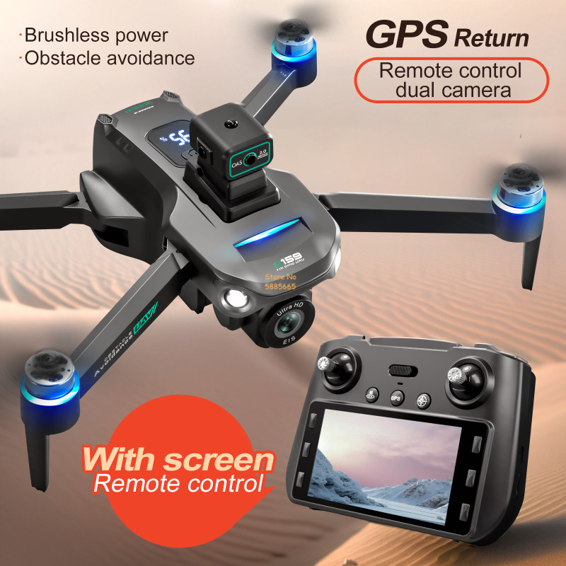 8K 듀얼 카메라 5G WIFI FPV 원격 제어 Qu - Drone Controller Screen 리뷰 및 가격