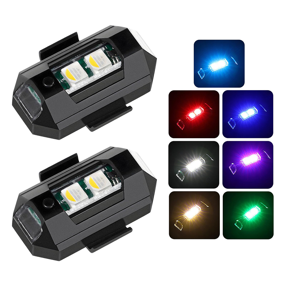 2PCS 미니 LED 스트로브 조명 장식, 7 색 LE - Drone Beacon Light 리뷰 및 가격